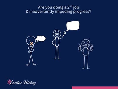 Illustration of three stick figures: one with tape over their mouth, one confidently speaking, one silently giving a thumbs up — representing the tension between honest and withheld feedback.